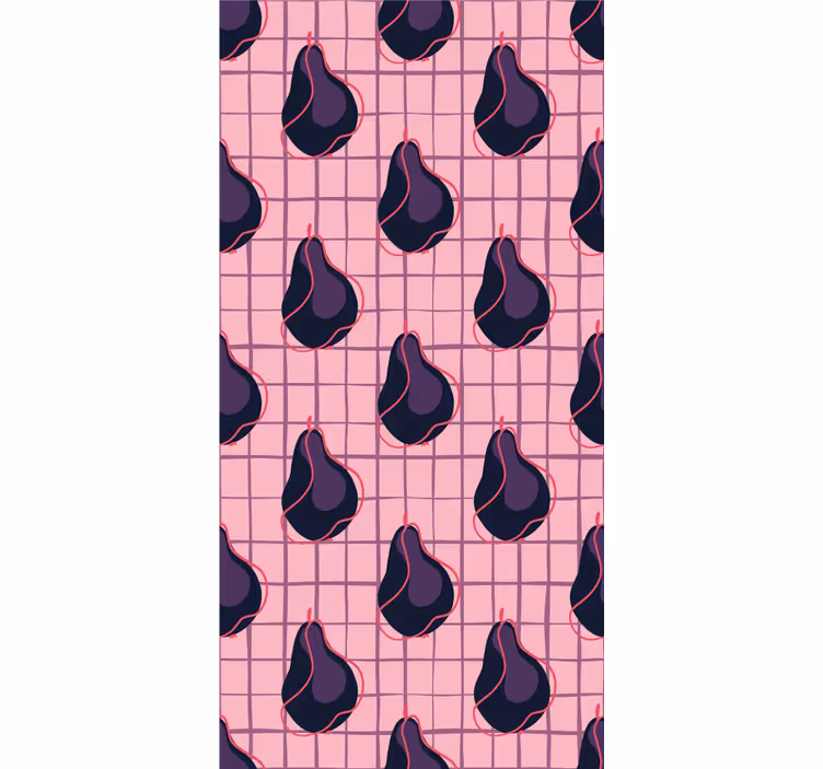 Store enrouleur fruits et légumes motifs de poires stylisées - TenStickers