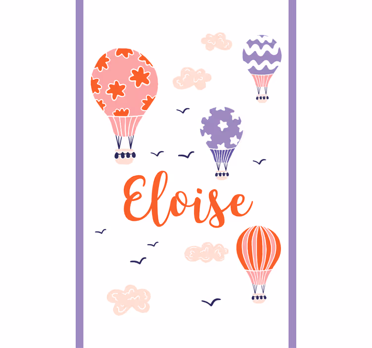 Store enrouleur chambre enfant montgolfières personnalisées - TenStickers