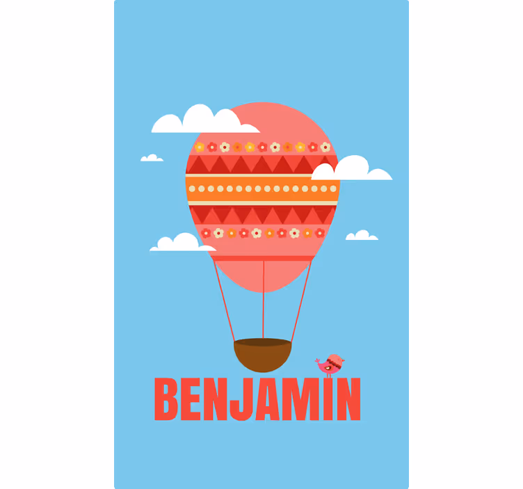 Store enrouleur chambre enfant montgolfière personnalisée - TenStickers