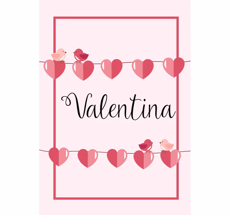 Store enrouleur chambre ado amour coeurs et nom - TenStickers