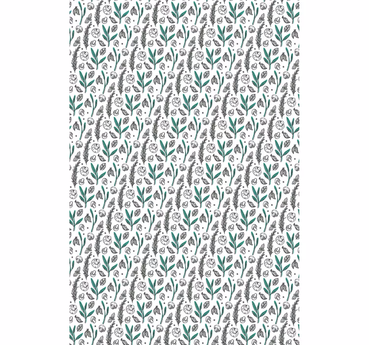 Store enrouleur fleurs et plantes motif floral subtil - TenStickers