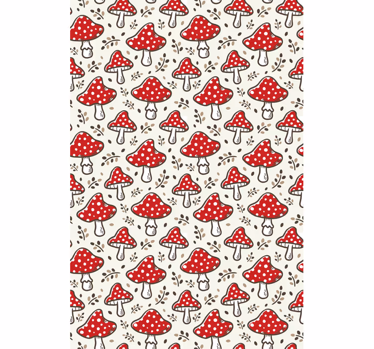 Store enrouleur cuisine Modèle de champignons colorés - TenStickers