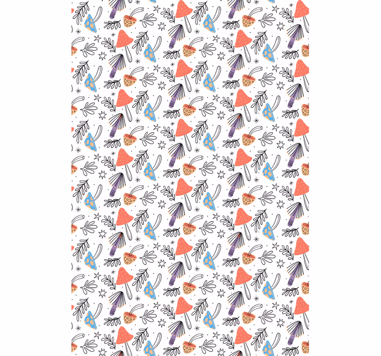 Store enrouleur fleurs et plantes motif floral funky - TenStickers