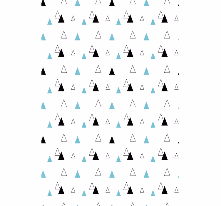 Store enrouleur scandinave motif triangles minimalistes - TenStickers