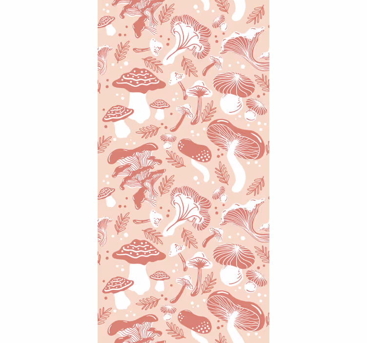 Store enrouleur fleurs et de plantes motif champignons - TenStickers