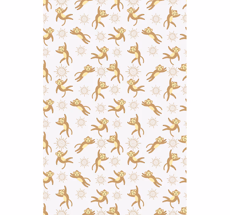 Store enrouleur animaux motif soleil singe - TenStickers