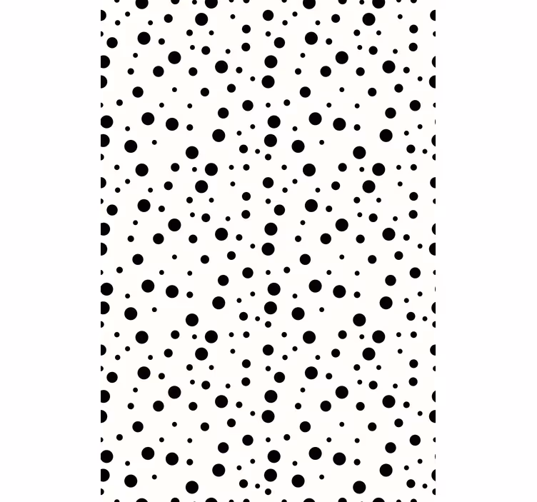 Store enrouleur textures et motifs pois noirs - TenStickers