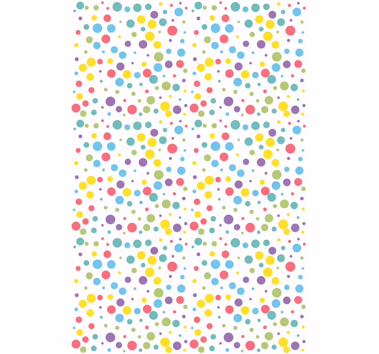 Store moderne à pois colorés - TenStickers