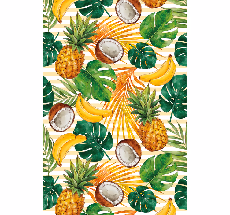 Store enrouleur cuisine conception de fruits tropicaux - TenStickers