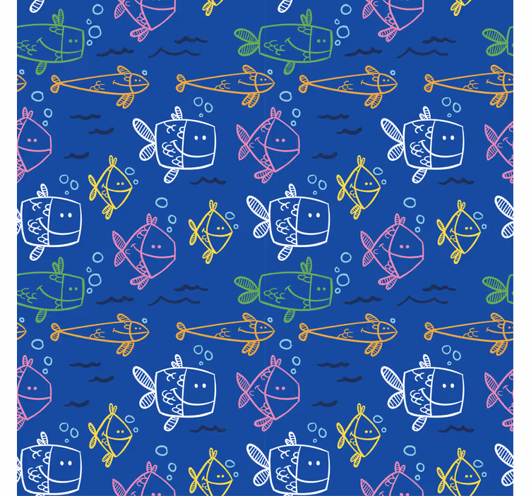 Store enrouleur animaux motif de poisson amusant - TenStickers