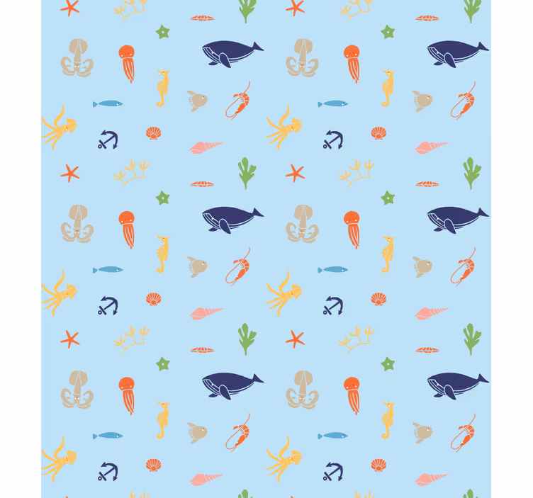 Stores salon Animaux marins à la lumière - TenStickers