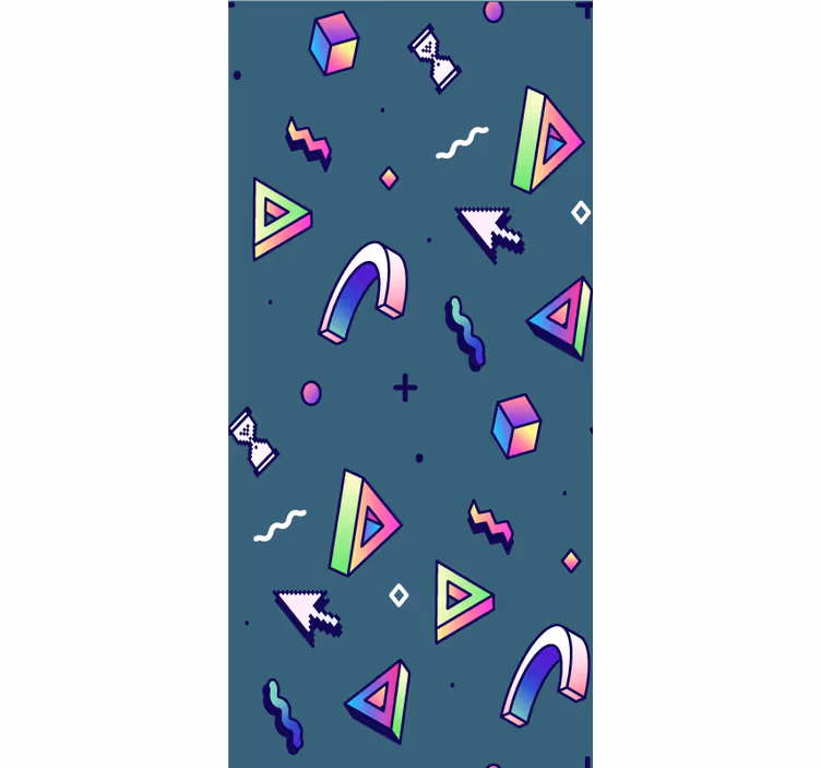Store enrouleur amusant formes géométriques ludiques - TenStickers
