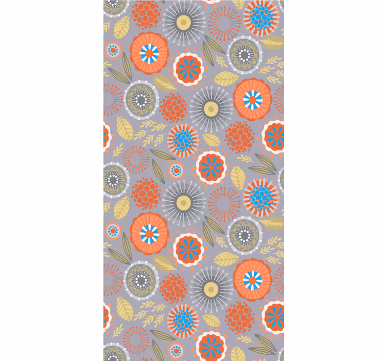 Store enrouleur fleurs et plantes motif floral lumineux - TenStickers