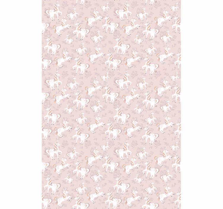 Store enrouleur chambre enfant fantaisie licorne beige - TenStickers