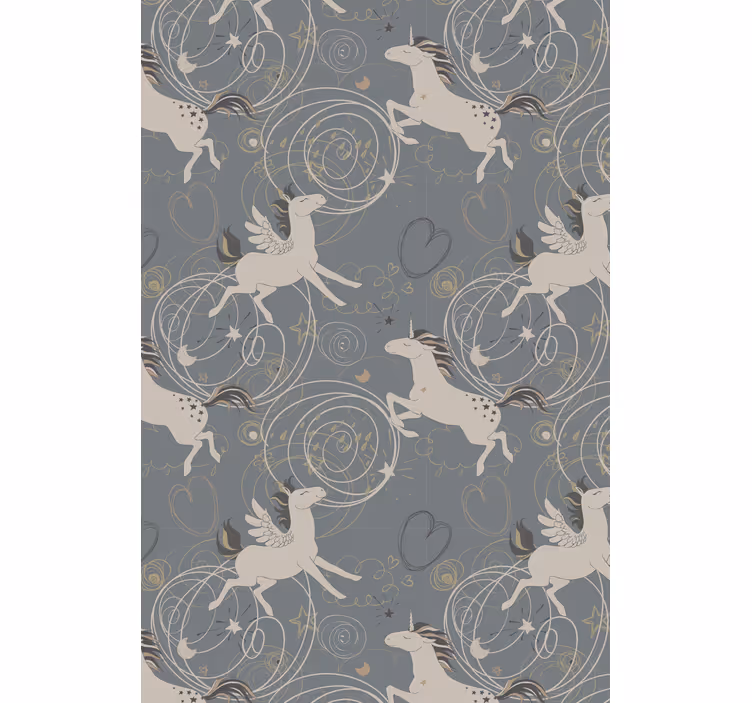 Store enrouleur chambre enfant motif de licornes magiques - TenStickers