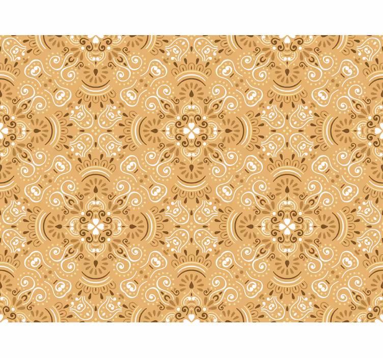 Stores classiques sticker ornemental beige vintage - TenStickers