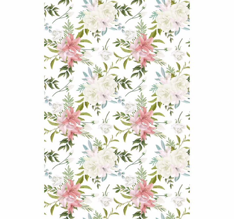 Store enrouleur élégant composition florale simple - TenStickers