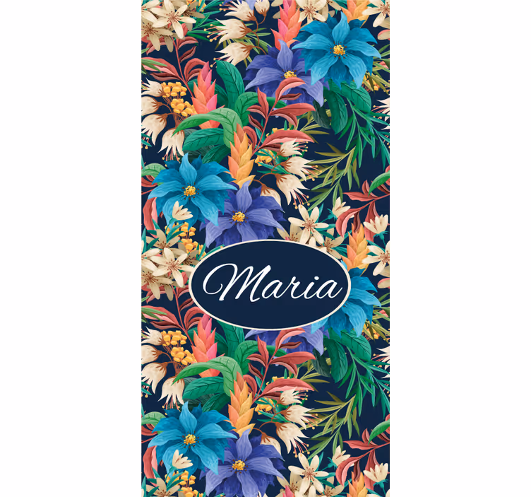 Store enrouleur fleurs et plantes personnalisation florale - TenStickers