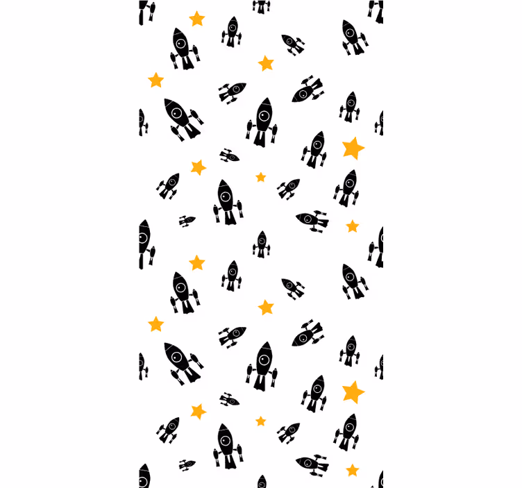 Store enrouleur geek aventure de fusée étoile - TenStickers