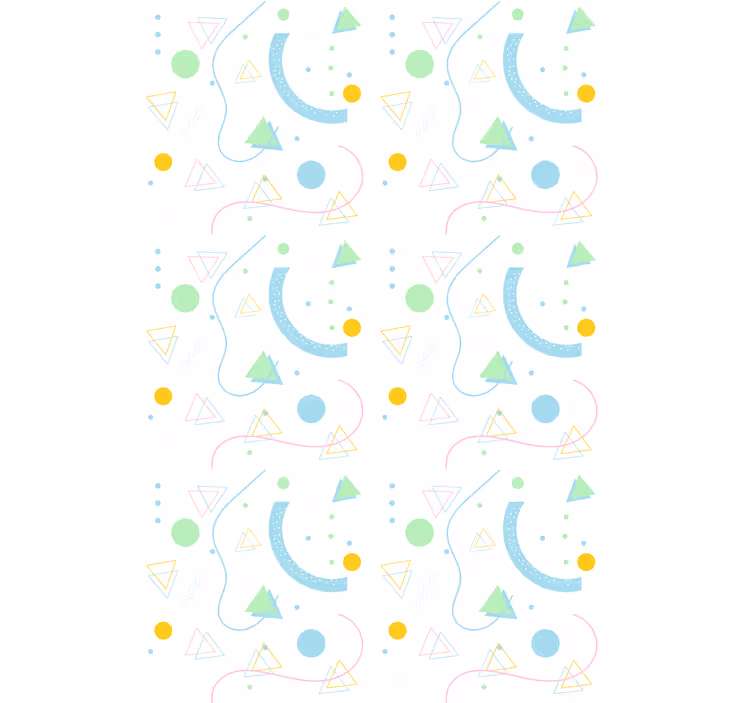 Store enrouleur moderne tableau de formes géométriques - TenStickers