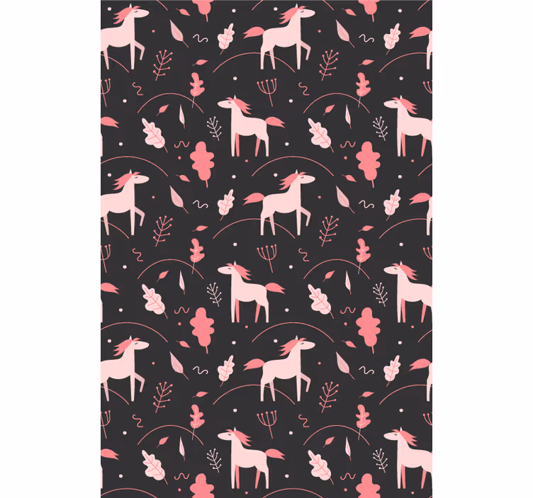 Store enrouleur chambre enfant de douces licornes roses - TenStickers