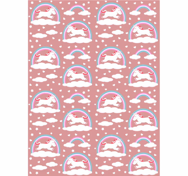 Store enrouleur chambre enfant thème de la licorne magique - TenStickers