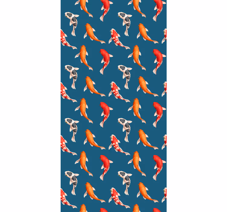 Store enrouleur animaux motif de poisson koi - TenStickers