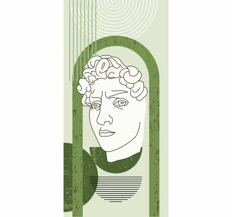 Store enrouleur bande dessinée sculpture classique - TenStickers