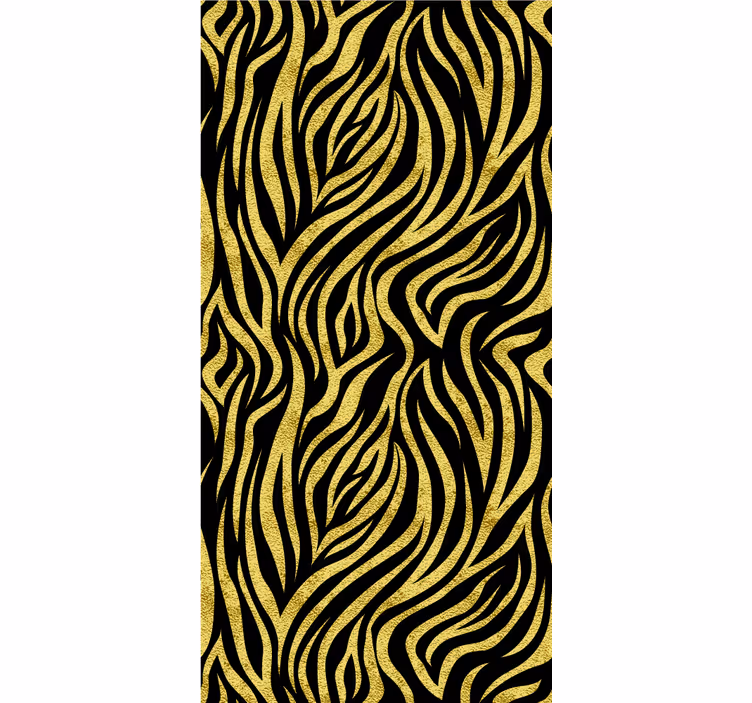 Store enrouleur animaux imprimé tigre jaune stylisé - TenStickers