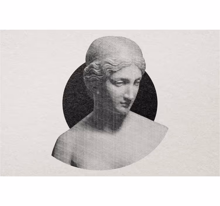 Store enrouleur bande dessinée buste sculpté traditionnel - TenStickers