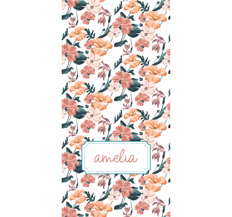 Store enrouleur fleurs et plantes design élégant à ressort - TenStickers