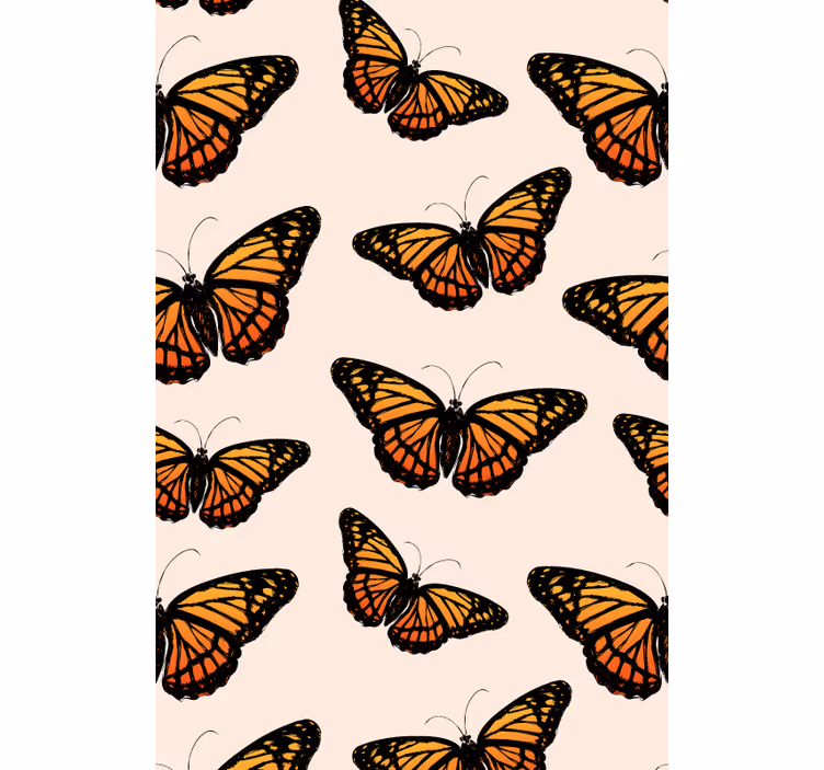 Store enrouleur papillons motif vibrant - TenStickers