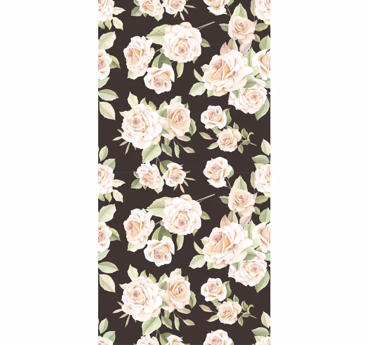 Store enrouleur fleur thème rose élégant - TenStickers