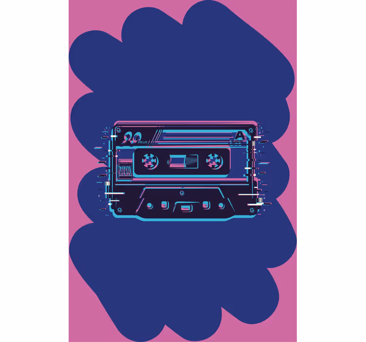 Store enrouleur geek illustration de cassette rétro - TenStickers