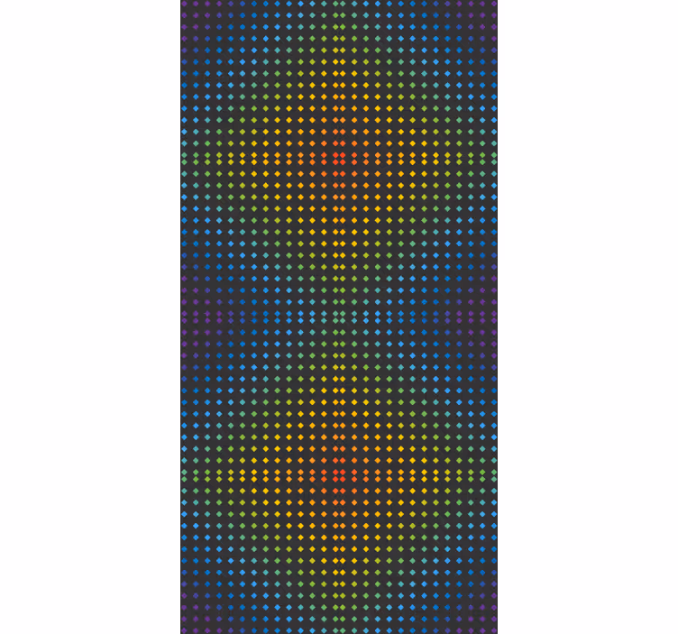 Stores cuisine fond mosaïque avec couleurs arc-en-ciel - TenStickers