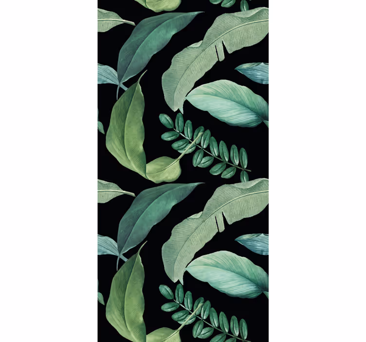 Store enrouleur fleurs et plantes design verdoyant - TenStickers