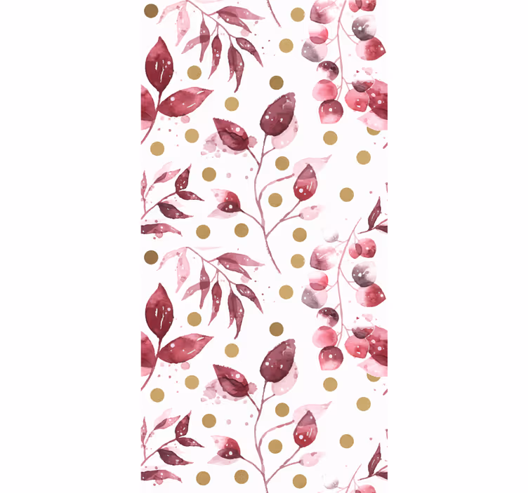 Store enrouleur fleurs et plantes motif à pois floraux - TenStickers