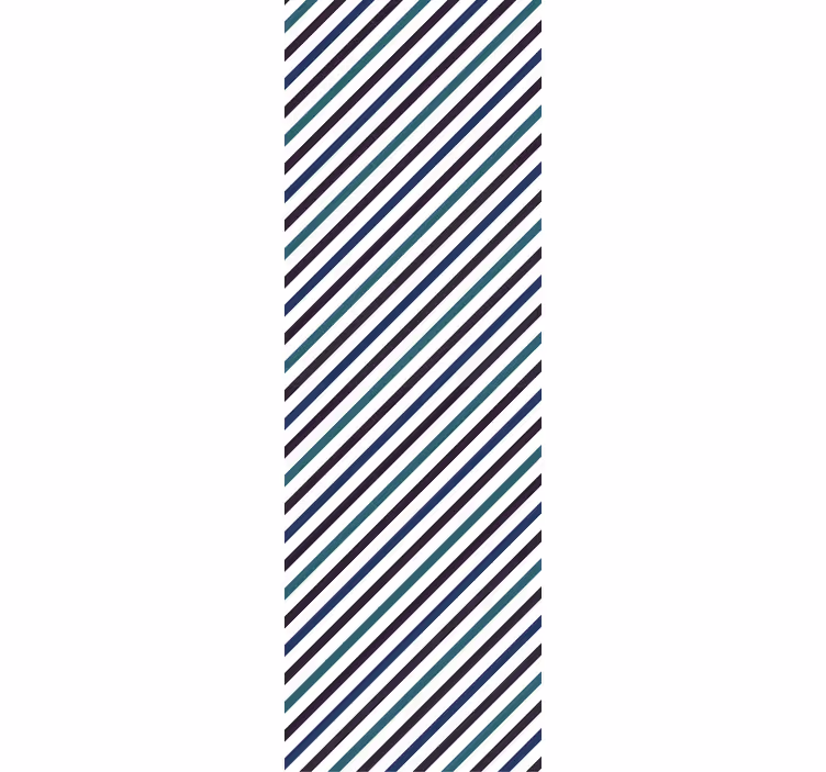 Store enrouleur cuisine motif à rayures diagonales - TenStickers