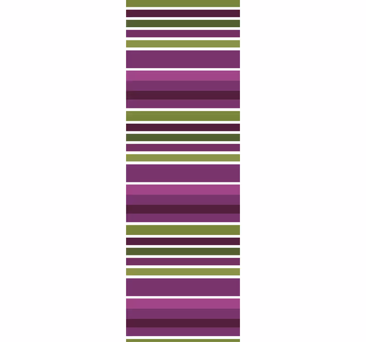 Store enrouleur salle de bain motif violet et vert - TenStickers