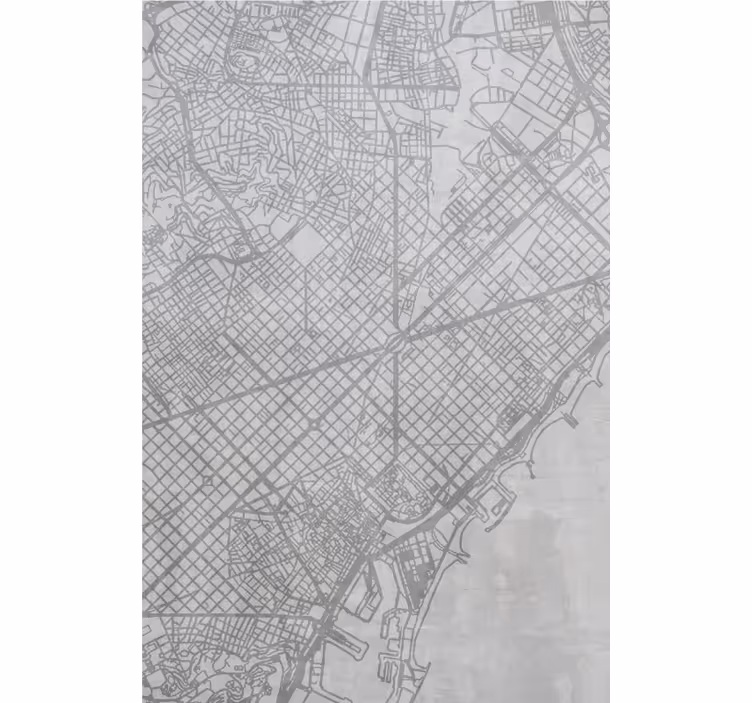 Store enrouleur carte du monde motif carte urbaine - TenStickers