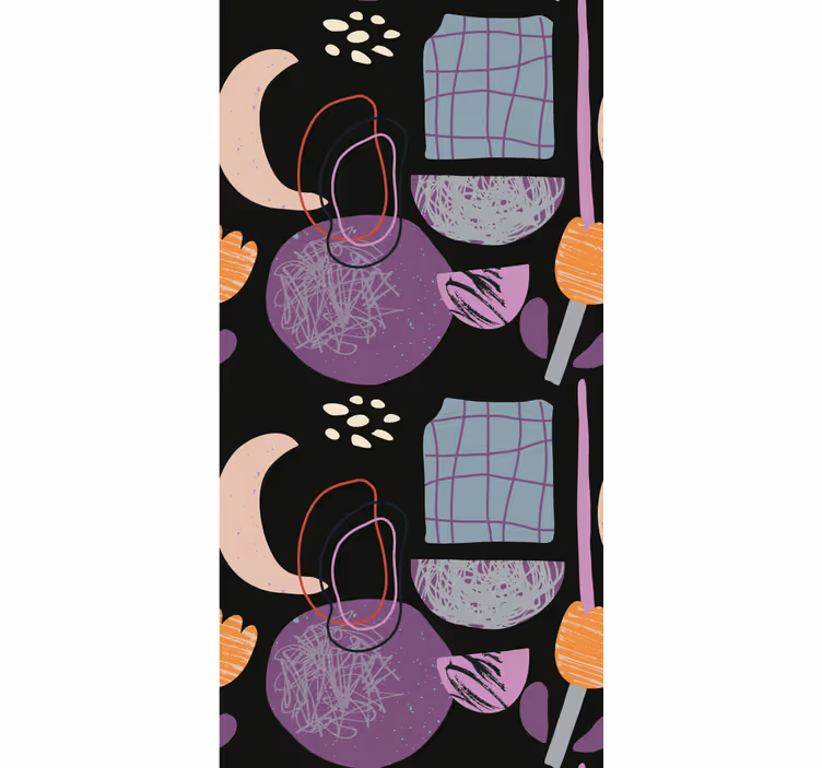 Store enrouleur moderne motif de forme abstraite - TenStickers
