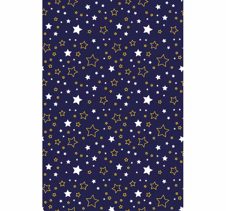 Store enrouleur chambre enfant motif de nuit étoilée - TenStickers