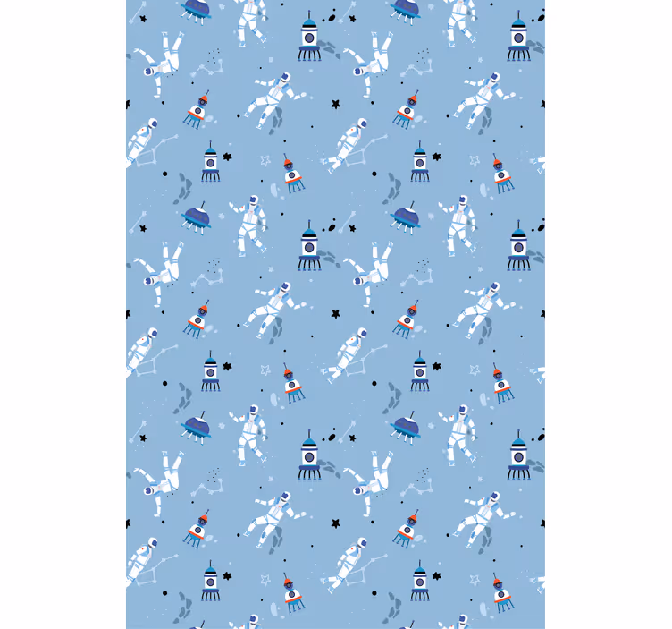 Store enrouleur geek astronautes et fusées - TenStickers