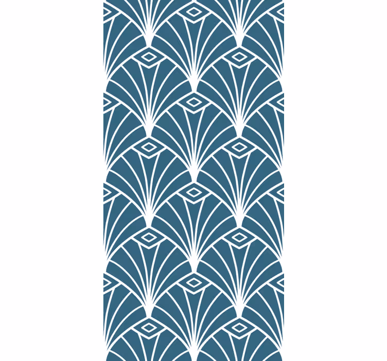 Store enrouleur moderne motifs d'éventails élégants - TenStickers