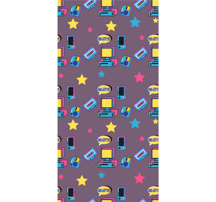 Store enrouleur geek icônes de jeux rétro - TenStickers