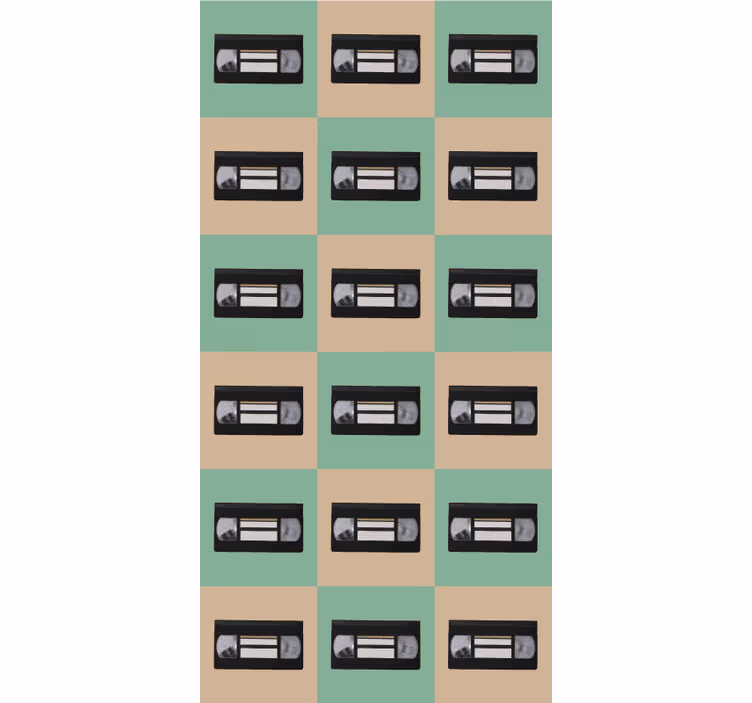 Store enrouleur vintage motif de ruban rétro - TenStickers