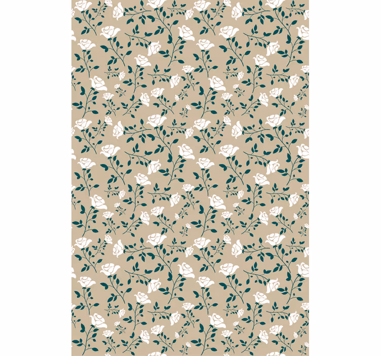 Store enrouleur fleurs et plantes doux motifs botaniques - TenStickers