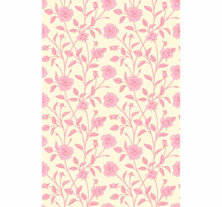 Store enrouleur fleurs et plantes fleur de rose rose - TenStickers