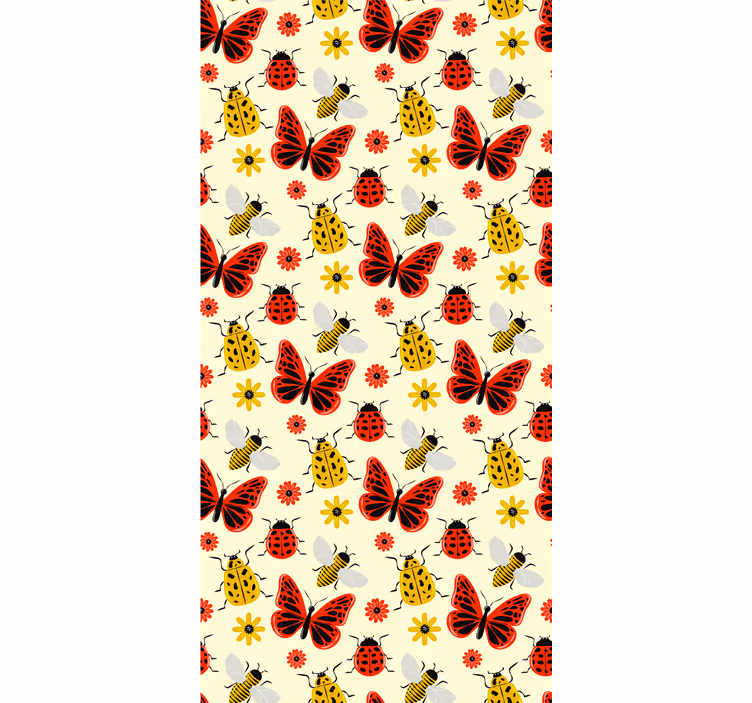 Store enrouleur papillons abeilles colorées - TenStickers