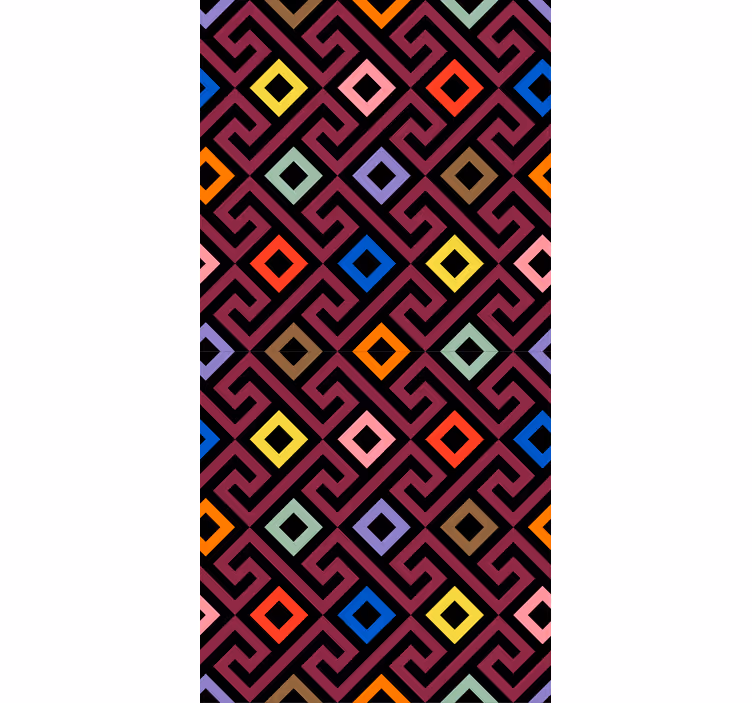 Store enrouleur original motif losanges géométriques - TenStickers